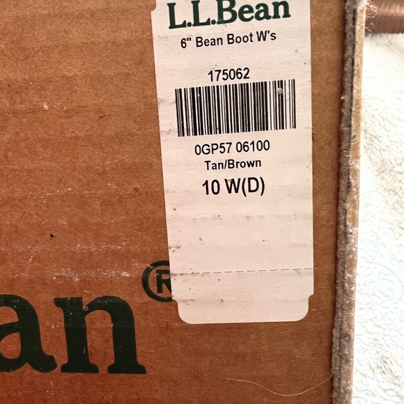 LL BEAN Brown Leather Rubber Unlined Lace-up Ankle Duck Boots Size M 8 / L 10 - Picture 7 of 7